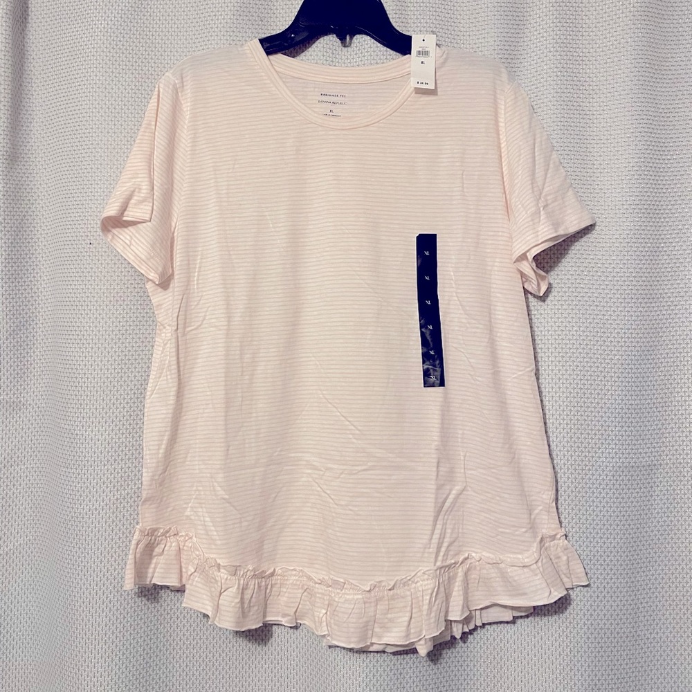 Striped Banana Republic Babydoll Top